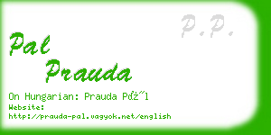 pal prauda business card